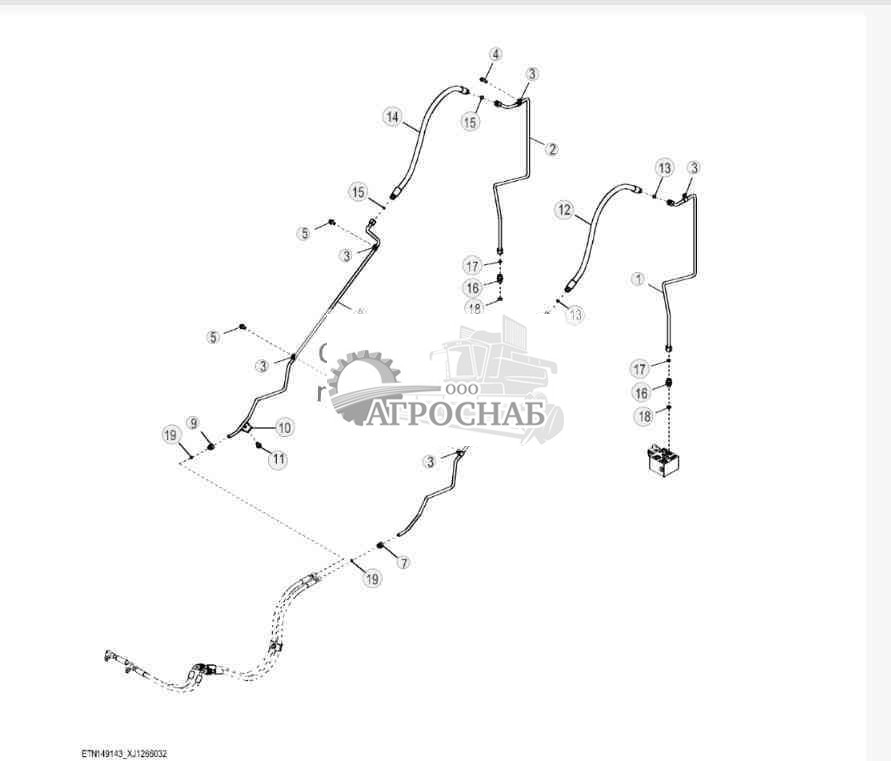 Pin Disconnect Plumbing,Tool Carrier Linkage 